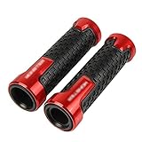 22mm 7/8''Puño de Manillar Manubrio para Ducati Monster 695 696 795 796 797 821 1200 1200S 11000/S EVO-Rojo