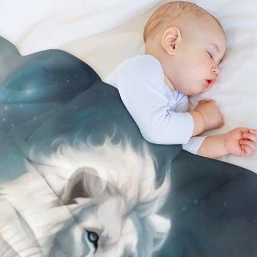Couverture lion premium en flanelle ultra douce pour lit - 4