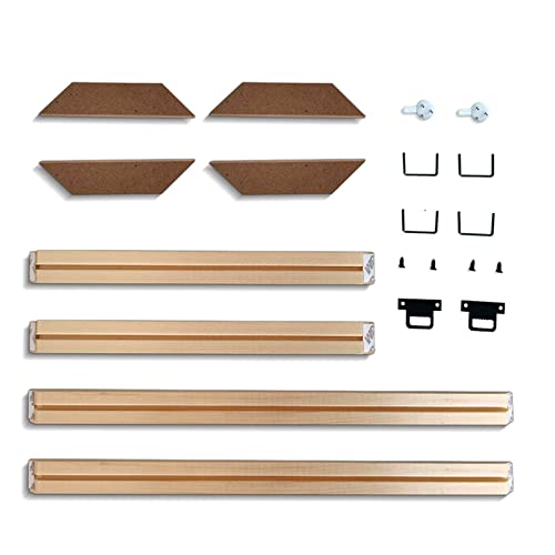 hifrom Cadre en bois sur toile - Bandes de bois - Kit de cadre photo en bois - Cadre photo en bois pour peinture à l'huile - Cadre photo mural à faire soi-même - Décoration d'intérieur