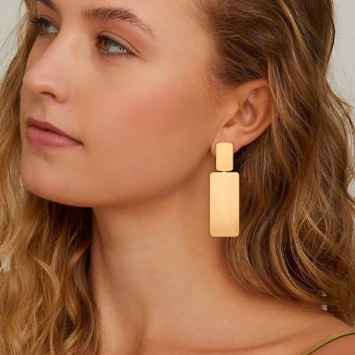 Gold Drop Dangle Earrings Long Geometric Dangle Earrings for Women Statement Jewelry Gifts2
