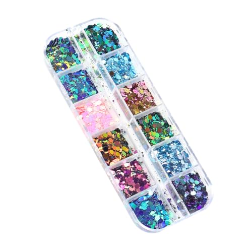 Gogogmee Nails Manicure Decoration Unique Chameleon Sequins Nail Sparkling for Nail Art