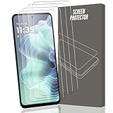 Gelaasso 4 Stück für Motorola Moto G35 5G für Panzerglas, 9H Festigkeit Hartglas Anti-Kratzen Panzer Schutz Glas, Anti-Fingerabdruck Folie Panzerfolie, Hüllefre&lich, HD Klar Bildschirmschutz Schutzfolie