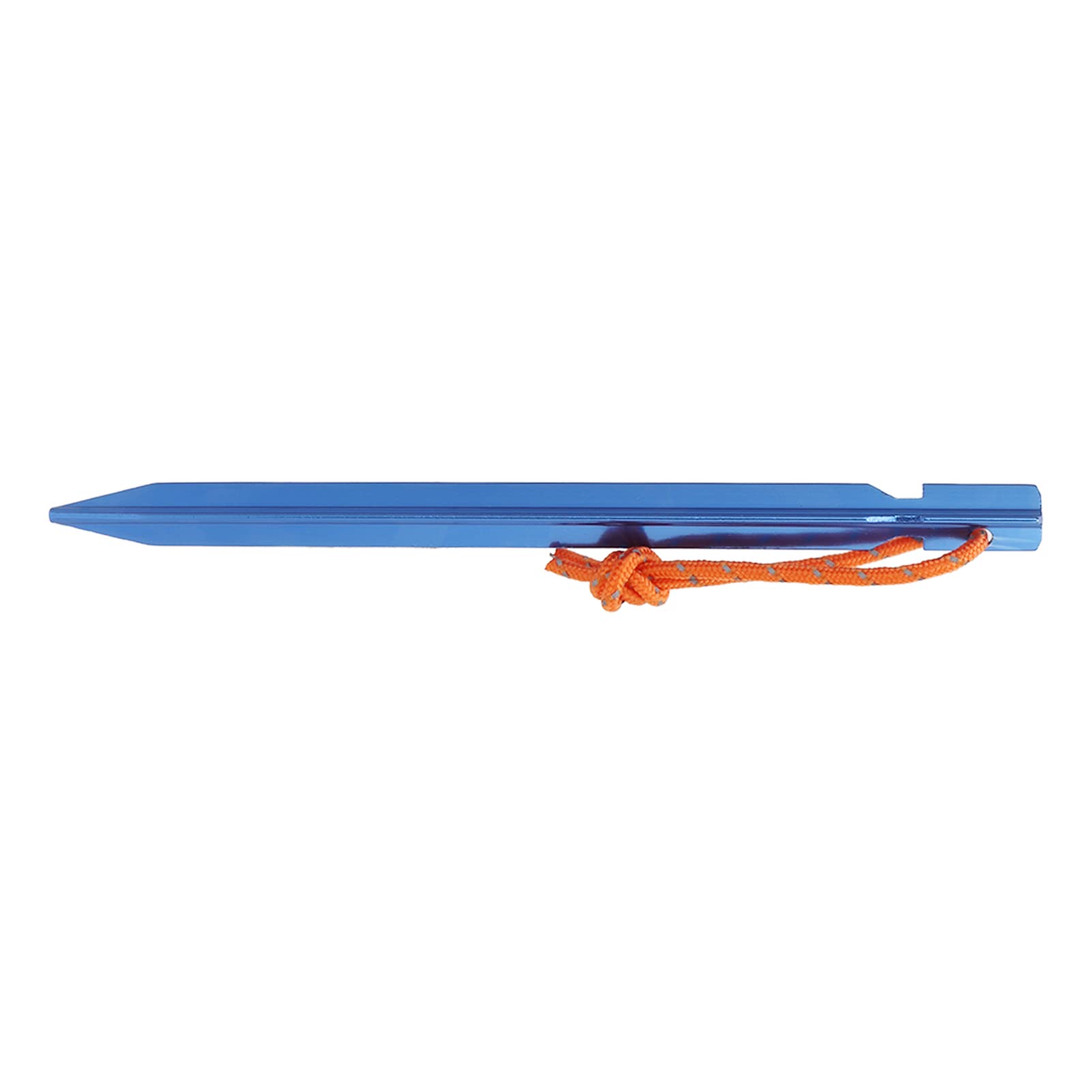 Picchetti per tende a forma di V, robusti, in lega di alluminio, picchetti da campeggio, picchetti per tende ultraleggeri lunghi 18 cm con corde per accessori per tende da campeggi (Blu)