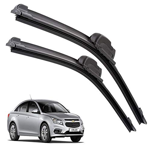 Image of Euro Care Windshield Car Wiper Blades Compatibility With Chevrolet Cruze (Model : 2013-2018) - Set of 2Pc (D-24,P-18)