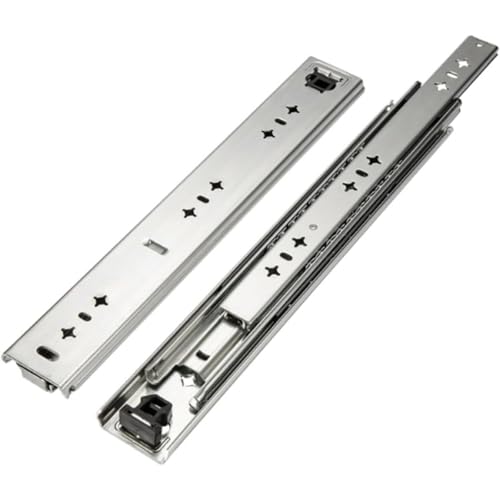 スライドレール 1500×76mm 荷重220kg 2本セット Amazon | 超重量用 スライドレール 幅76mm ロック付き 1500mm 耐荷重