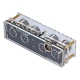 Kolorowy 4 -dygitowy Zegar Retro LED, Pilot, Dekoracja Sypialni w Salonie, Wykonana z ABS, Metal, z Wyświetlaczem Luminous Tube w In -12, Zaawansowana Wersja Zdalna