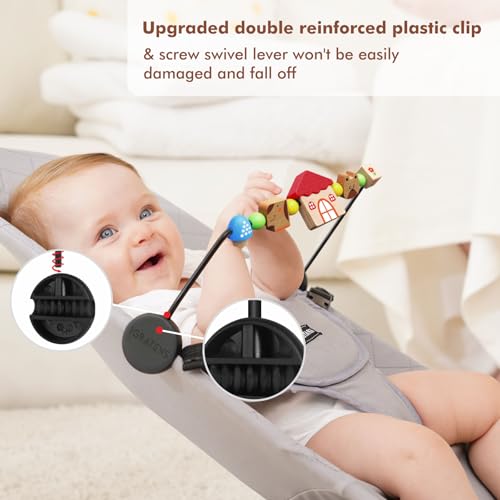 Image of iGRATENS Baby Bjorn Bouncer Toy Bar, Toy for Baby Bouncer Soft & Bliss, Easy to Attach and Remove, Child-Friendly Materials, Exciting Design for Curious Babies, Pet Paradise