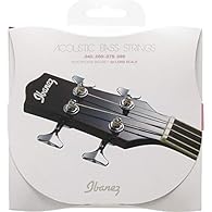 Set of Ibanez original Carbon-coated Acoustic Bass guitar strings The strings provide an ideal balance between resonance and a milder tone Bronze 80/20 is a mix of 80% Copper and 20% Zinc giving a brilliant "true brass" tone Easy to play and suitable...