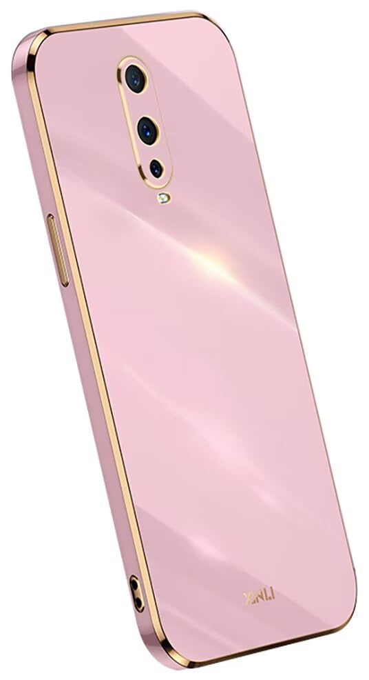 RankOne Funda para Teléfono es Adecuada para OPPO RX17 Pro (6.4' Inches), Carcasa para Teléfono Móvil de Silicona con Marco de Galvanoplastia - Morado