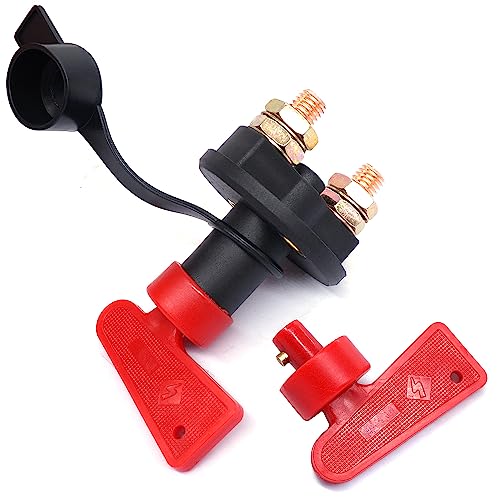Taiss 2 Pièces 12V Isolateur Interrupteur de Batterie coupe circuit bateau Automobile Interrupteur de Coupure de Puissance pour Auto Voiture Bateau Camion Véhicules DP-2 – vue 6