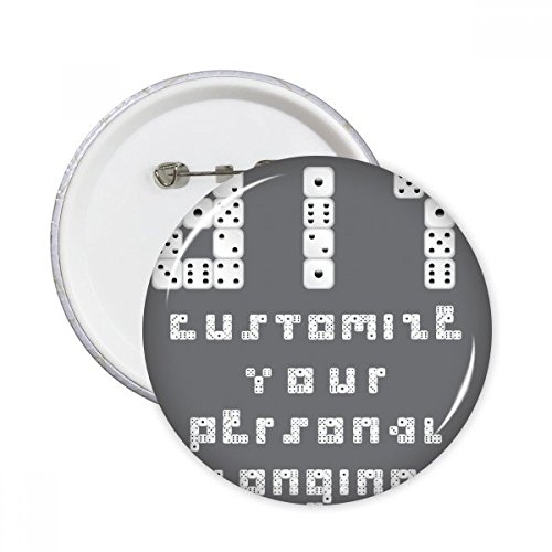 Pin's Anglais sieve illustration rond motif bouton badge vêtements décoration multicolore XL