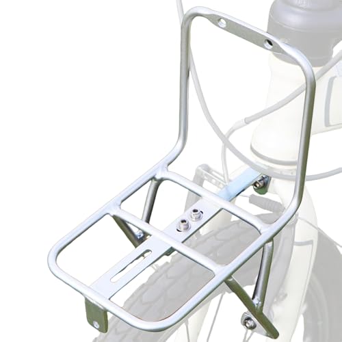 Estante frontal para bicicleta, soporte de carga de aleación de aluminio, portaequipajes de alta resistencia, para ciclismo, viajes, viajes, camping, al aire libre, montaña, carretera