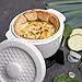 BOSKA Cheese baker - Brie Baker with Lid - Queso Warmer for Brie Cheese bites - Tea Light Candle keep Anything you make Warm - Handy Size & Microwave-safe