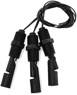 SQXBK Water Pool Level Sensor 3PCS Aquarium Tank Side Mounted Horizontal Liquid Float Switch Black