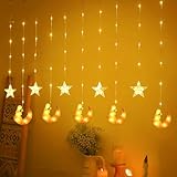 DAZZTIME Luci a Stringa di Ramadan Eid,100 Led Luci Musulmane Ramadan,3 m Tenda Luminosa L...