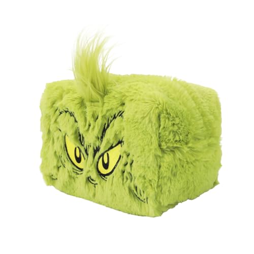 Bioworld The Grinch Big Face Character Women's Green Cosmetic Toiletry Bag3