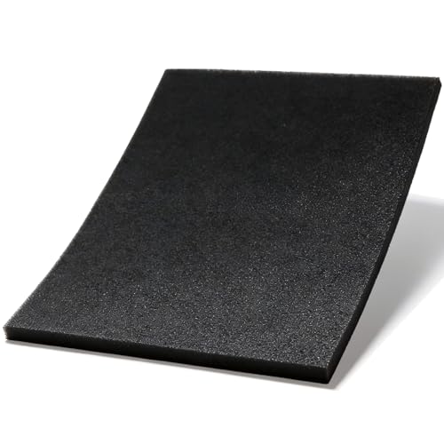 Mousse Filtre à Air Universelle, Panneau Filtrant Découpable, Filtre en Mousse pour Ventilation, Scooter, Tondeuse, Tronçonneuse et Moto (310x210x10mm)