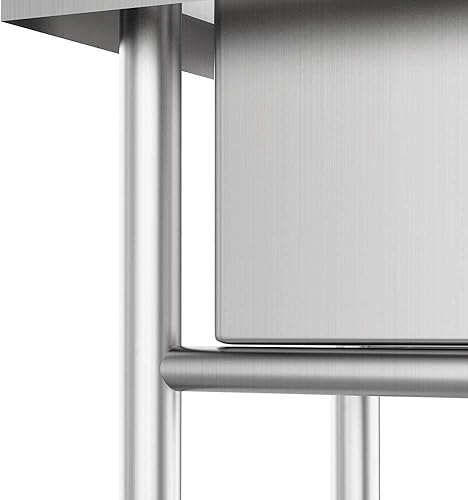 Miniatura 9 de VINGLI Fregaderos de acero inoxidable 304 de 28 pulgadas mejorados para lavadero con protector contra salpicaduras, fregadero industrial de garaje