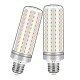 Syited E26 LED Bulbs, 40W LED Light Bulbs Equivalent 400W, 3000K Sunset Color Warm Light, Not Dimmable, AC 110-220V, E26 Light Bulbs (2 Pack)