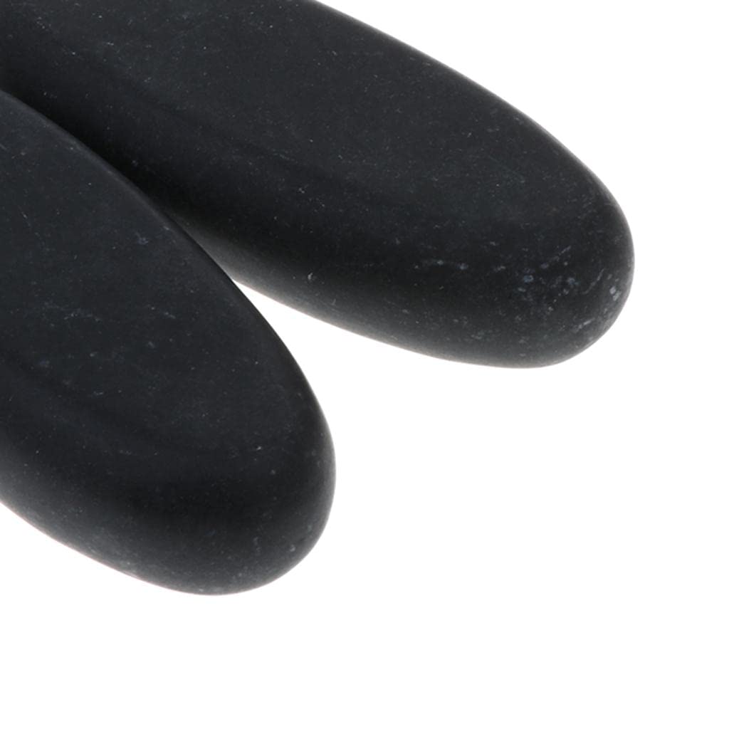 Masajeador de Fitness Negro con Piedras Calientes, Energizante, para Spa, 7x3x8cm, 6 piezas