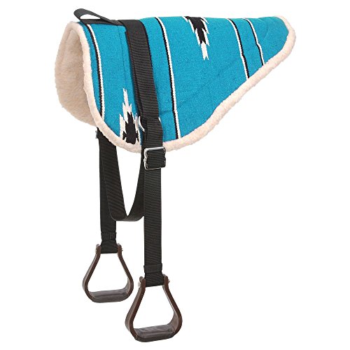 Tough 1 Adult Navajo Bareback Pad, Teal/Black