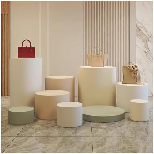 Round Display Pedestal Stand for Mannequins, Shoe Collections & Figures - Perfect for Bridal Shops, Event Decor & Air Conditioner Elevation - Sturdy & Stylish