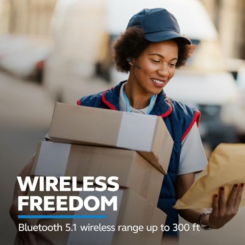Image of BlueParrott M300-XT SE Mono Bluetooth Wireless Headset with Improved Call Quality for Mobile Phones - 80% Noise Cancellation with 2-Mic Tech - Ideal for High-Noise Environments - Bluetooth 5.1