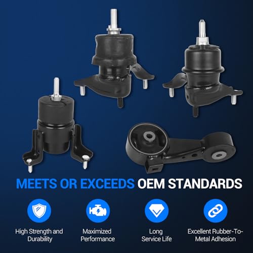Autoround Engine Motor and Trans Mount Kit Compatible with Toyota Camry LE XLE 2002-2006, SE 2002-2003, V6 3.0L Sedan Automatic Transmission, Replace OE A4203 A4211 A4236 A4207, Set of 4 by Autoround - Used condition - Image 5