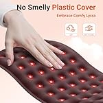 Comfytemp Red Light Therapy for Body, 14.4'' x 6.1'' Near Infrared Light Therapy Wrap with Soft Lycra, FSA Eligible HSA Flexible Light Pad for Back Waist Belly Knee Joint Muscle, 660nm & 850nm(Corded) - Image 5