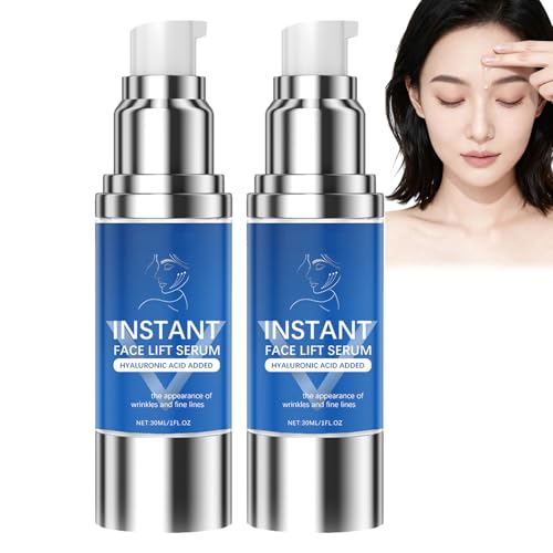 Sérum facial instantáneo, crema reafirmante de la piel para la cara, suero antienvejecimiento para cuello y ojos, crema reafirmante para mujeres, suaviza las líneas finas, piel flácida en la cara y el