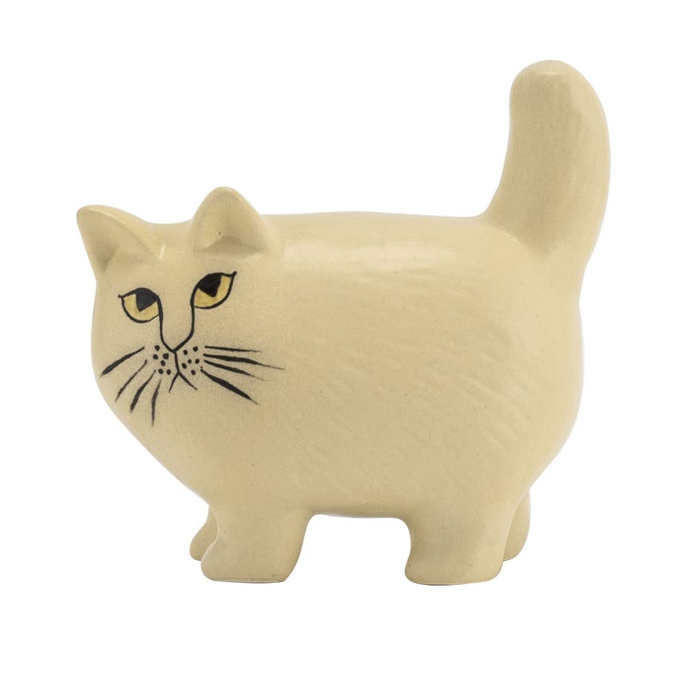 [リサ ラーソン] LISA LARSON 置物 キャット モア ネコ 1151204 ホワイト Cat Moa white オブジェ インテリア  北欧 陶器 動物 猫 おしゃれ [並行輸入品]