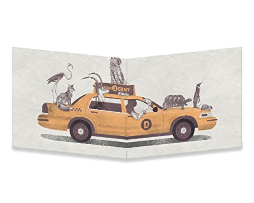 Dynomighty Mighty Tyvek Wallet, 1-800-TAXI-DERMY by Jacques, Water/Tear Proof