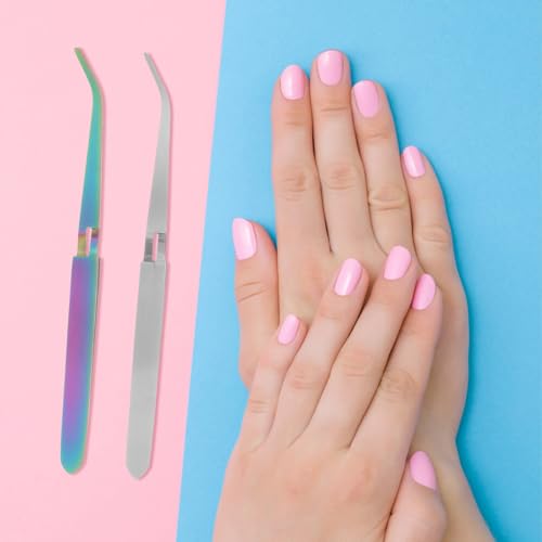 Set de 2 pinzas para moldear uñas en acero inoxidable miniatura 6