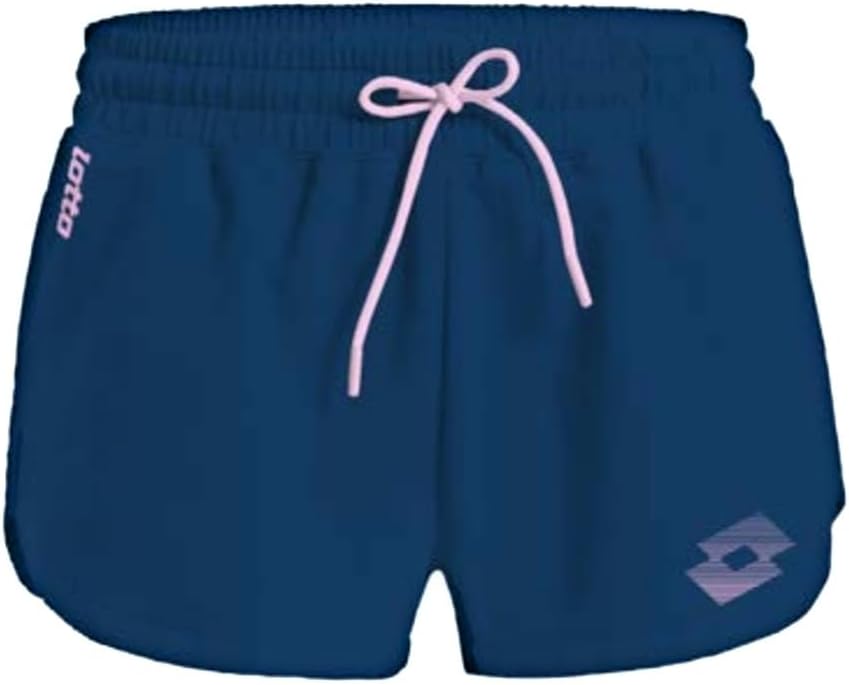 Pantaloncini Donna Lotto Squadra W III - Grigio-Blu, 100% Poliestere, Per Tennis - Foto 5