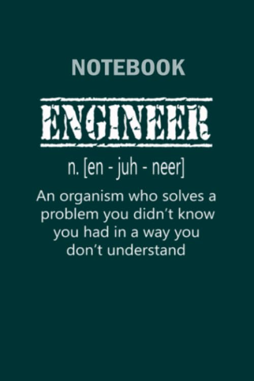 Notebook: engineer in training funny engineer - College Ruled 100 pages - 6 x 9 inches
