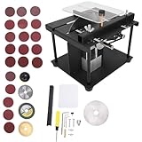 Tomvorks 96-W-Mini-Tischkreissäge für die -Holzbearbeitung mit Vielseitigen Schnittwinkeln und Multimaterial-Sägeblättern (110–240 V EU-Stecker)