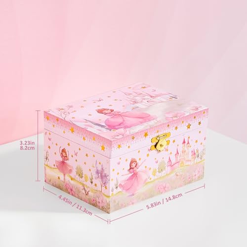 ProCase Musical Princess Jewelry Box for Girls, Spinning Princess(Box Only) ProCase Musical Princess Jewelry Box for Girls, Spinning Princess(Box Only) - Image 3