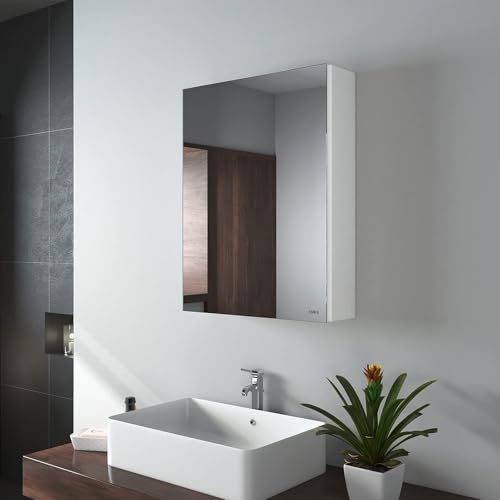 EMKE Spiegelschrank 50x65cm Weiß
