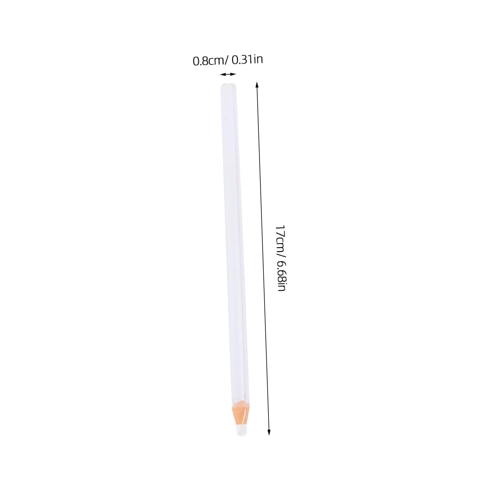 SEWACC Abziehstift aus Weißem Wachs Multifunktionaler Wachsstift zum Nähen und Zeichnen 1 Kasten ohne Anspitzen für Ton und Metall im Schuhmacherei Bereich