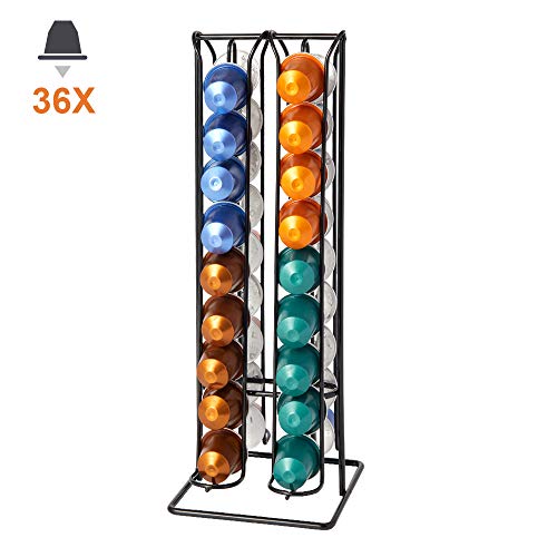 ilimiti Soporte Capsulas Cafe, Soportes para cápsulas, Dispensador capsulas nespresso vertuo, Porta capsulas nespresso, Organizador capsulas dolce gusto, Portacapsulas cafetera, Compatible con 36 Cover