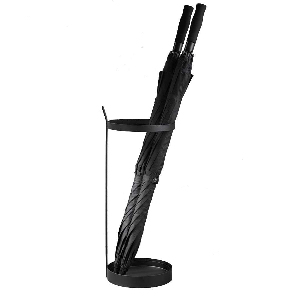 Seau de rangement de parapluie long et court moderne et simple noir