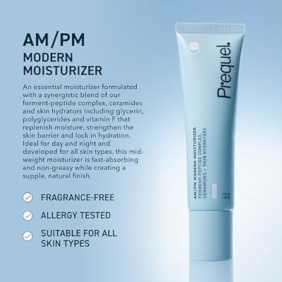 Prequel Skin AM PM Face Cream and Half and Half Fluid Moisturizer Bundle