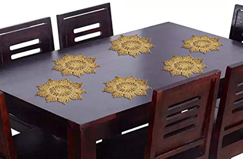 Image of Round Jute Table Mat, Brown, 1