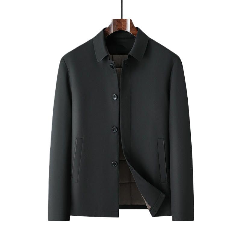 Chaqueta acolchada para hombre de invierno con solapas elegantes 3