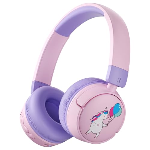 Kids Headphones Bluetooth for Girls Toddler Headphones Wireless for School