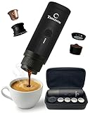 Terrestic Macchina Caffe Portatile 80 Ml, Caffettiera Portatile, Macchinetta Caffè da Viaggio Ricaricabile USB, Compatibile con Polvere e Capsule Nespresso con Custodia Rigida