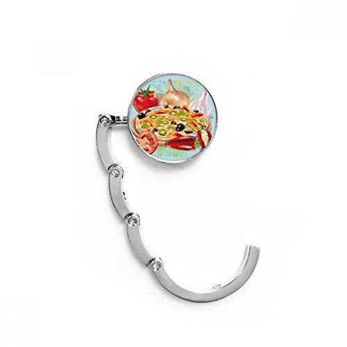 Support table pliable sac motif pizza Italie pour suspension bureau