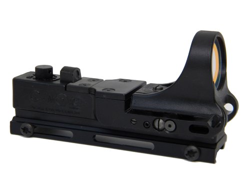 C-MORE Systems Tactical Railway Red Dot Sight with Click Switch, Black, 6 MOA