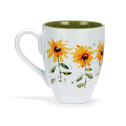 Taza de cerámica Stoneware color girasol 414 ml miniatura 2