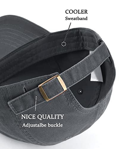 Furtalk Men And Women Vintage Washed Distressed Cotton Baseball Cap Plain Blank Adjustable Classic Baseball Hat Cap #TOP4